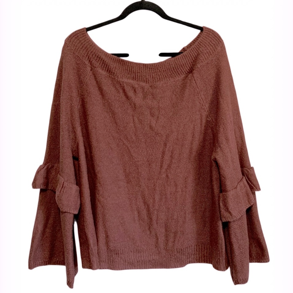 Charlotte Russe “Lovesong” Bell Sleeves Sweater